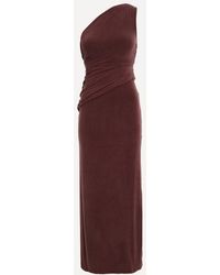 Peachy Den - Amelia One-Shoulder Maxi Dress - Lyst