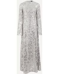 ROTATE BIRGER CHRISTENSEN - Sequin Chiffon Maxi Dress - Lyst