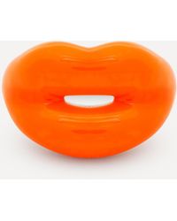 Solange Azagury-Partridge Neon Orange Hotlips Ring