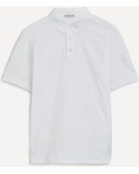 Moncler - Mens Optical White Polo Shirt - Lyst