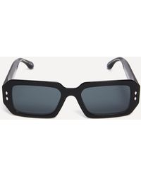 Isabel Marant - Women's Acetate Rectangle Black Sunglasses One Size - Lyst