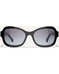 Chanel - Women's Rectangle Sunglasses One Size - Lyst