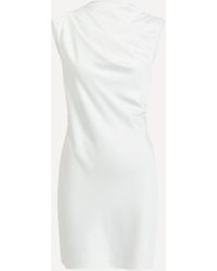 Significant Other - Women's Annabel Bias Ivory Satin Mini-dress 14 - Lyst