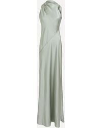 Significant Other - Women's Annabel Sage Satin Dress 8 - Lyst