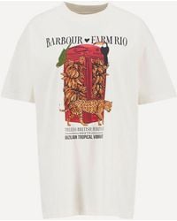 Barbour - X Farm Rio Maria Clara Graphic T-Shirt - Lyst