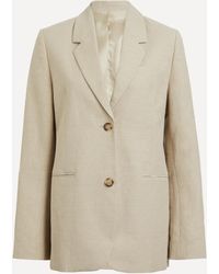 Totême - Women's Linen Tailored Suit Jacket 10 - Lyst