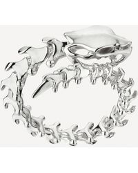 Shaun Leane - Silver Serpent's Trace Wrap Ring - Lyst