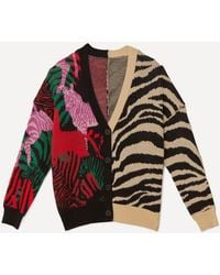 FARM Rio - Mixed Zebra Prints Knit Cardigan - Lyst