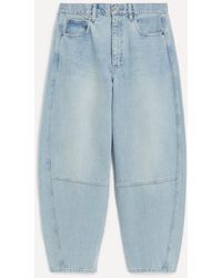 FRAME - The Twisted High-Rise Barrel Jeans - Lyst