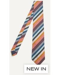 Paul Smith - Muted Artist Stripe Silk Tie - Lyst