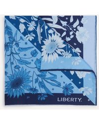 Liberty - Mono Muse Silk Pocket Square - Lyst