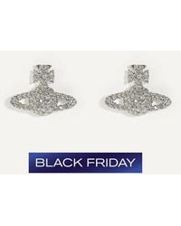 Vivienne Westwood - Tone Grace Bas Relief Stud Earrings - Lyst