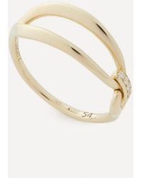 Liberty - 9Ct Diamond Link Ring - Lyst