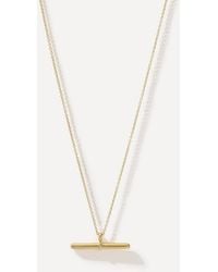 Otiumberg - 14Ct-Plated Vermeil Vestige Toggle Pendant Necklace - Lyst