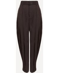 Lemaire - Belted Volume Trousers - Lyst