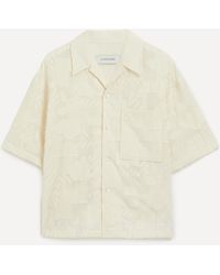 LE17SEPTEMBRE - Mens Embroidered Half-sleeve Shirt 38/48 - Lyst