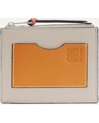 Loewe - Leather Coin Six Card Holder - Lyst
