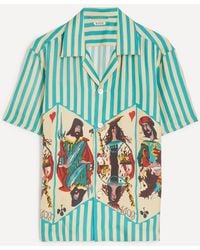 Bode - Royals Silk Short-Sleeve Shirt - Lyst
