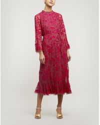 Needle & Thread Demetria Midaxi Dress - Red