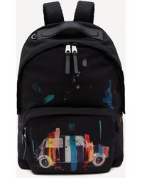 Save 5% Paul Smith Ink Spill-print Backpack in Blue for Men Mens Bags Backpacks 