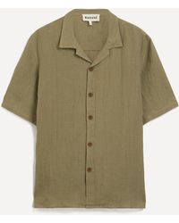 Marané - Mens Khaki Camp Collar Linen Shirt - Lyst