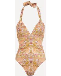 Heidi Klein - Slider Halterneck Swimsuit - Lyst