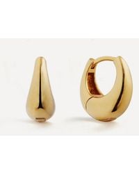 Otiumberg - 14Ct-Plated Vermeil Mini Graduated Hoop Earrings - Lyst