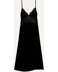 FARM Rio - Richelieu Velvet Slip Dress - Lyst