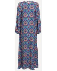 Liberty - Electric Nouveausoft Column Maxi Dress - Lyst