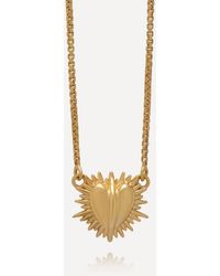 Rachel Jackson - 22Ct-Plated Electric Love Mini Heart Pendant Necklace - Lyst