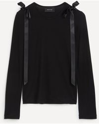 Simone Rocha - Ribbon-Detail Long-Sleeve T-Shirt - Lyst
