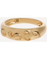 Anna + Nina - 14Ct-Plated Sable Ring - Lyst