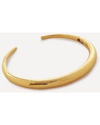 Monica Vinader - 18Ct Plated Vermeil Sterling Deia Cuff Bracelet - Lyst