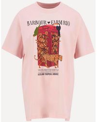 Barbour - X Farm Rio Maria Clara Graphic T-Shirt - Lyst
