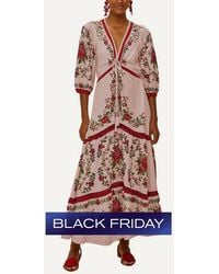 FARM Rio - Flower Tapestry Maxi Dress - Lyst
