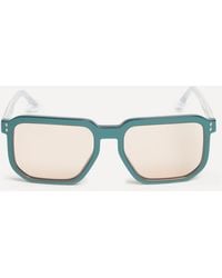 Isabel Marant - Women's Acetate Semi-transparent Green Geometric Sunglasses One Size - Lyst