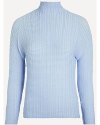 Issey Miyake - Wooly Pleats-58 High-Neck Top - Lyst