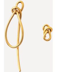 Completedworks Gold-plated Vermeil Silver Thread Stud Earrings - Metallic