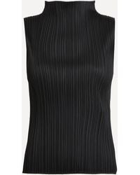 Pleats Please Issey Miyake - Women's Basics Pleated Roll Neck Vest 3 - Lyst