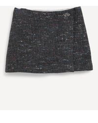 Ganni - Women's Multi-wool Mini-skirt 10 - Lyst