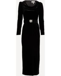 Saloni - Women's Jinx-e Velvet Dress 8 - Lyst