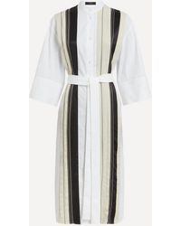 JOSEPH - Mederic Poplin Colour-Block Dress - Lyst