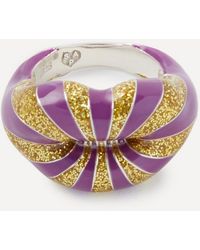 Solange Azagury-Partridge - Sterling Liberty Explosion 150Th Hotlips Ring - Lyst