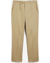 PS by Paul Smith - Mens Pleated Cotton-blend Trousers 32 - Lyst