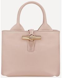 Longchamp - Extra-Small Le Roseau Sleek Top Handle Bag - Lyst