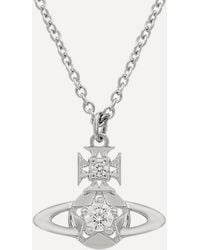 Vivienne Westwood - Platinum-Tone Lee Pendant Necklace - Lyst