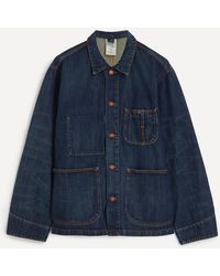Nudie Jeans - Howie Denim Chore Jacket - Lyst