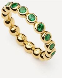 Missoma - 18Ct-Plated Vermeil Tennis Stacking Ring - Lyst