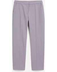 Dries Van Noten - Women's Lilac Wool Slim-leg Trouser 8 - Lyst