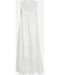 Posse - Women's Louisa Cotton Broderie Anglaise Shift Dress - Lyst